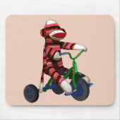 Sock Monkey Tricycle Muismat (Voorkant)