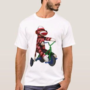 Sock Monkey Tricycle T-shirt