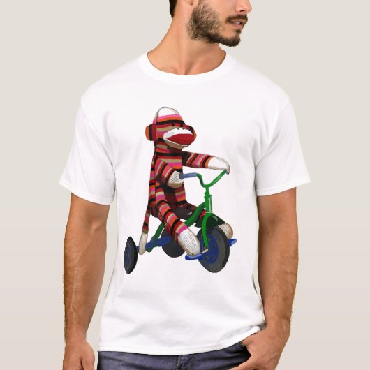 Sock Monkey Tricycle T-shirt (Voorkant)