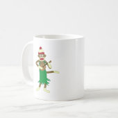 Sock Monkey Ukulele Koffiemok (Voorkant links)