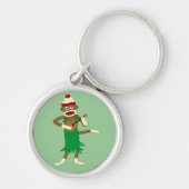 Sock Monkey Ukulele Sleutelhanger (Voorkant)