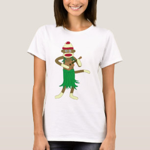 Sock Monkey Ukulele T-shirt