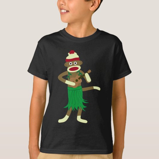 Sock Monkey Ukulele T-shirt (Voorkant)