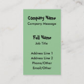 Sock Monkey Ukulele Visitekaartje (Achterkant)