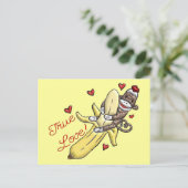 Sock Monkey Valentijn Merchandise Feestdagenkaart (Staand voorkant)