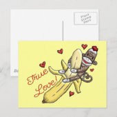 Sock Monkey Valentijn Merchandise Feestdagenkaart (Voorkant / Achterkant)
