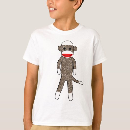 Sock Monkey van lil kolohe Jessica Kinder T-Shirt (Voorkant)