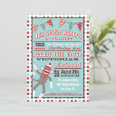 Sock Monkey verjaardagsfeestje Poster Kaart (Staand voorkant)