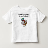 Sock Monkey verliest Football Kinder Shirts (Voorkant)