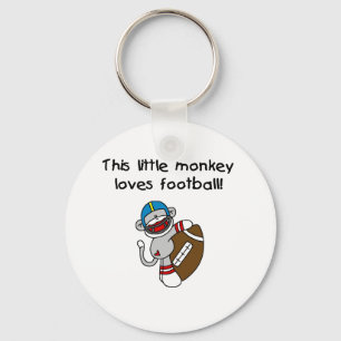 Sock Monkey verliest Football Sleutelhanger