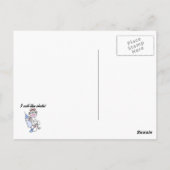 Sock Monkey verpleegster ik noem de showcadeautjes Briefkaart (Achterkant)