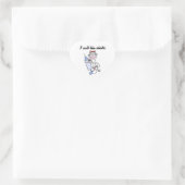 Sock Monkey verpleegster ik noem de showcadeautjes Hart Sticker (Tas)