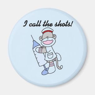 Sock Monkey verpleegster ik noem de showcadeautjes Magneet