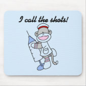 Sock Monkey verpleegster ik noem de showcadeautjes Muismat (Voorkant)
