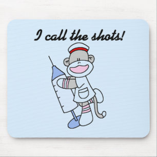 Sock Monkey verpleegster ik noem de showcadeautjes Muismat