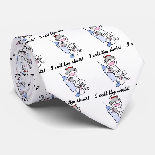 Sock Monkey verpleegster ik noem de showcadeautjes Stropdas (Opgerold)