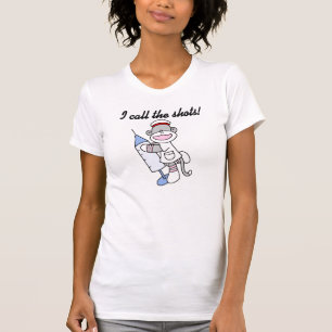 Sock Monkey verpleegster ik noem de showcadeautjes T-shirt