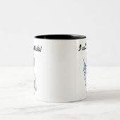 Sock Monkey verpleegster ik noem de showcadeautjes Tweekleurige Koffiemok (Center)