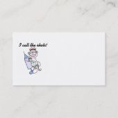 Sock Monkey verpleegster ik noem de showcadeautjes Visitekaartje (Achterkant)