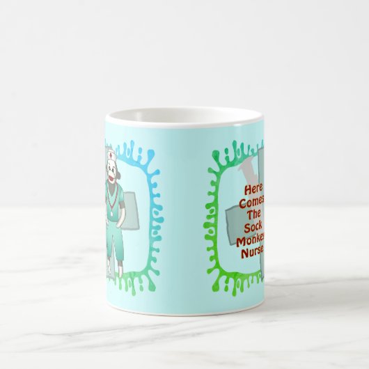Sock Monkey Verpleegster Mok (Center)