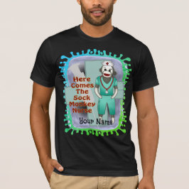 Sock Monkey verpleegster T-shirt