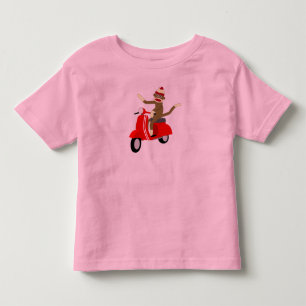 Sock Monkey Vespa Scooter Kinder Shirts