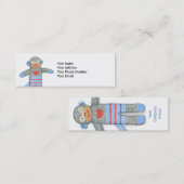 Sock Monkey Visitekaartje (Voorkant / Achterkant)