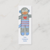 Sock Monkey Visitekaartje (Achterkant)