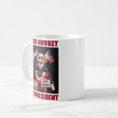 Sock Monkey voor Mok van Presidenten (Voorkant links)