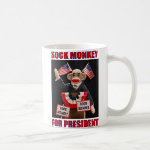 Sock Monkey voor Mok van Presidenten