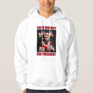 Sock Monkey voor President Hoodie