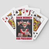 Sock Monkey voor President Pokerkaarten (Achterkant)