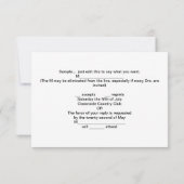SOCK MONKEY Wedding RSVP Uitnodigingen aankondigin (Achterkant)