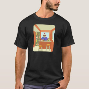 Sock Monkey Wine Taster T-shirt