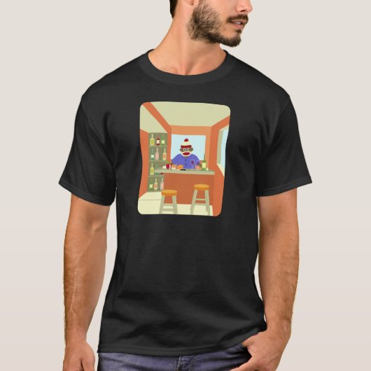 Sock Monkey Wine Taster T-shirt (Voorkant)