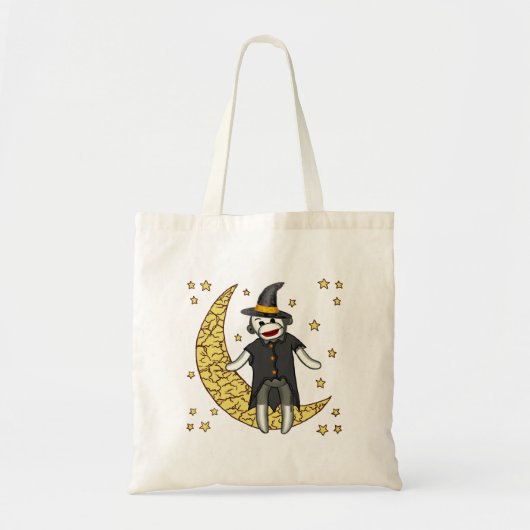 Sock Monkey Witch canvas tas (Voorkant)