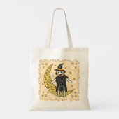 Sock Monkey Witch canvas tassen (Achterkant)