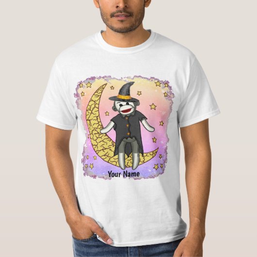 Sock Monkey Witch T-shirt (Voorkant)