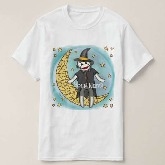 Sock Monkey Witch T-shirts (Design voorkant)