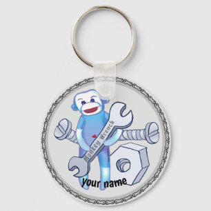 Sock Monkey Wrench mechanische sleutelhanger