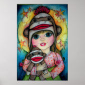 Sock Monkey Zie, aap Poster (Voorkant)