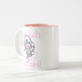 Sock Monkey, zo'n meisje Tweekleurige Koffiemok (Voorkant links)