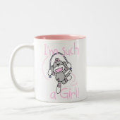 Sock Monkey, zo'n meisje Tweekleurige Koffiemok (Links)