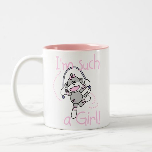 Sock Monkey, zo'n meisje Tweekleurige Koffiemok (Links)