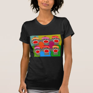 Sock Monkeys Pop Art-Art cadeaus T-shirt
