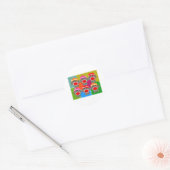 Sock Monkeys Pop Art Gifts Ronde Sticker (Envelop)