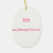 Sock Monkeys voor de Cure Angel Oval Ornament (Achterkant)