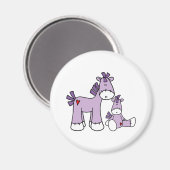 Sock Ponies Pink Magneet (Voorkant / Achterkant)