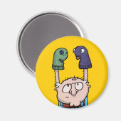 Sock Puppet-complot Magneet (Voorkant / Achterkant)