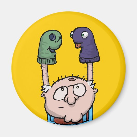 Sock Puppet-complot Magneet (Voorkant)